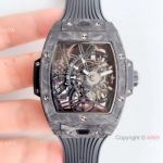 Swiss Grade Replica Hublot Spirit of Big Bang Tourbillon Carbon 42mm Watch All Black